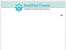 Tablet Screenshot of boatshedcheese.com